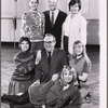 Arny Freeman [standing center], Mort Marshall [kneeling] and unidentified others in the stage production Minnie's Boys