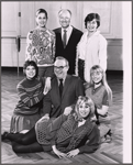 Arny Freeman [standing center], Mort Marshall [kneeling] and unidentified others in the stage production Minnie's Boys