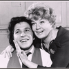 Irwin Pearl and Shelley Winters in the stage production Minnie's Boys