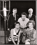 William Redfield, Austin Willis, Paul Collins, Joan Darling and Margaret Draper in rehearsal for the stage production A Minor Adjusment