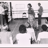 Donald Saddler, Marion Ramsey, Avon Long and unidentified others in rehearsal for the pre-Broadway tryout of the production Miss Moffat