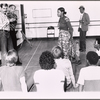 Donald Saddler, Marion Ramsey, Avon Long and unidentified others in rehearsal for the pre-Broadway tryout of the stage production Miss Moffat