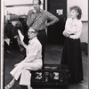 Bette Davis, Anne Francine, Lee Goodman and Dody Goodman in rehearsal for the pre-Broadway tryout of the production Miss Moffat