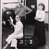 Bette Davis, Anne Francine, Lee Goodman and Dody Goodman in rehearsal for the pre-Broadway tryout of the stage production Miss Moffat