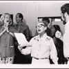 Anne Francine, Lee Goodman, Bette Davis, David Sabin [right foreground] and unidentified others in rehearsal for the pre-Broadway tryout of the production Miss Moffat