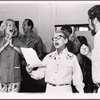 Anne Francine, Lee Goodman, Bette Davis, David Sabin [right foreground] and unidentified others in rehearsal for the pre-Broadway tryout of the stage production Miss Moffat