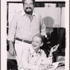 David Sabin and Bette Davis in rehearsal for the pre-Broadway tryout of the production Miss Moffat
