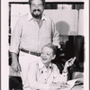 David Sabin and Bette Davis in rehearsal for the pre-Broadway tryout of the stage production Miss Moffat