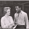 Bette Davis and Dorian Harewood in the pre-Broadway tryout of the stage production Miss Moffat