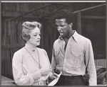 Bette Davis and Dorian Harewood in the pre-Broadway tryout of the stage production Miss Moffat