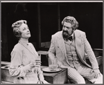 Bette Davis and David Sabin in the pre-Broadway tryout of the stage production Miss Moffat