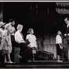 Bette Davis [seated left], Lee Goodman [standing right] and unidentified others in the pre-Broadway tryout of the production Miss Moffat