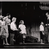 Bette Davis [seated left], Lee Goodman [standing right] and unidentified others in the pre-Broadway tryout of the stage production Miss Moffat