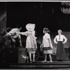 Bette Davis [standing right background] and unidentified others in the pre-Broadway tryout of the stage production Miss Moffat