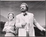 Bette Davis and David Sabin in the pre-Broadway tryout of the stage production Miss Moffat