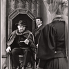 Rod Steiger, Roy Poole and Frances Hyland [back to camera] in the stage production Moby Dick