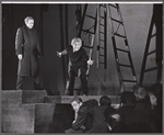 Roy Poole, Rod Steiger and unidentified others in the stage production Moby Dick