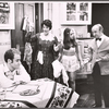 Kaye Ballard [center] Eli Mintz [right] and unidentified others in the stage production Molly