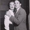 Patricia Jessel and Denholm Elliott in rehearsal for the stage prodution Monique