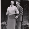Patricia Jessel and Denholm Elliott in the stage production Monique