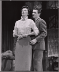 Patricia Jessel and Denholm Elliott in the stage prodution Monique