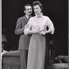 Denholm Elliott and Patricia Jessel in the stage prodution Monique