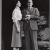 Patricia Jessel and Denholm Elliott in the stage production Monique