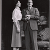 Patricia Jessel and Denholm Elliott in the stage prodution Monique