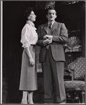 Patricia Jessel and Denholm Elliott in the stage prodution Monique