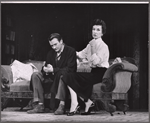 Denholm Elliott and Patricia Jessel in the stage production Monique