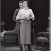 Denholm Elliott and Patricia Jessel in the stage prodution Monique