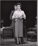 Denholm Elliott and Patricia Jessel in the stage prodution Monique