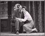 Denholm Elliott and Patricia Jessel in the stage production Monique