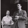 Patricia Jessel and Denholm Elliott in the stage production Monique
