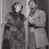 Michael Strong and unidentified other in 1956 stage production A Month in the Country