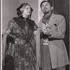 Michael Strong and unidentified in the 1956 stage production A Month in the Country
