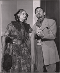 Michael Strong and unidentified in the 1956 stage production A Month in the Country