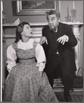 Olga Bielinska and Luther Adler in the 1956 stage production A Month in the Country
