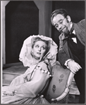 Celeste Holm and David Hurst in the 1963 stage production A Month in the Country