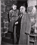James Coco and unidentified [left] in the stage production The Moon in the Yellow River