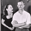 Anne Meacham and Wally Cox in rehearsal for the stage production Moonbirds