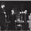 Arthur Malet, Michael Hordern and Anne Meacham in the stage production Moonbirds