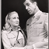 Kimberly Farr and Fred Gwynne in the stage production More Than You Deserve