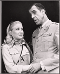 Kimberly Farr and Fred Gwynne in the stage production More Than You Deserve