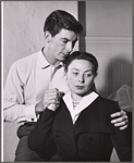 Richard Easton and Siobhan McKenna in the stage production Motel