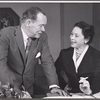 Myron McCormick and Siobhan McKenna in rehearsal for the stage production Motel