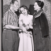 Myron McCormick, Sandy Dennis and Siobhan McKenna in the stage production Motel