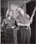 Vicki Cummings and Myron McCormick in the stage production Motel