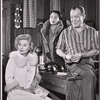 Vicki Cummings, Siobhan McKenna and Myron McCormick in the stage production Motel