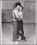 Charlie J. Rodriguez and Gail Boggs in rehearsal for the stage production Mother Earth